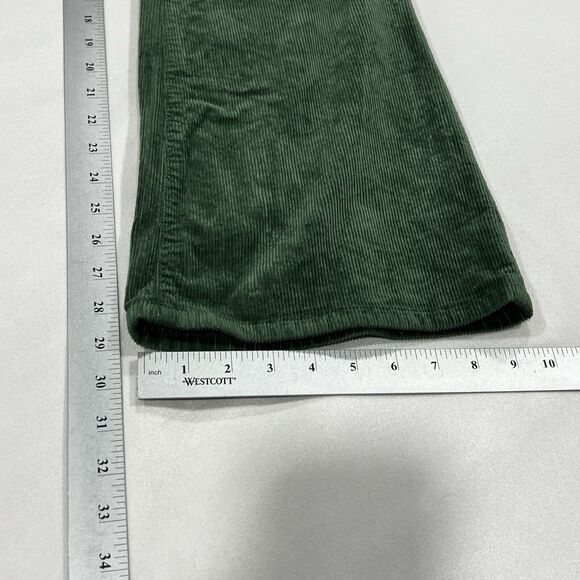 Anthropologie Pilcro Women Green Corduroy Flare Bootcut Leg Pants Size 32P 32X29 - Picture 12 of 12